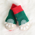 Weihnachtsmann Socken Haustier Hunde Katzen kleine und mittelgroße Hunde Herbst und Winterwärme Elastizitätsschuhe Zubehör versorgen